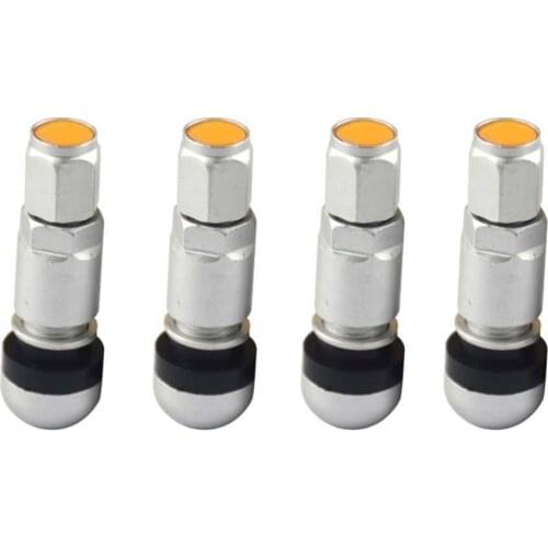 4Pcs Universal Car Motorcycle Tubeless Wheel Tyre Valve Stems Tire Aluminum Alloy Stem Portable Durable Valve Cap Car Accessorie