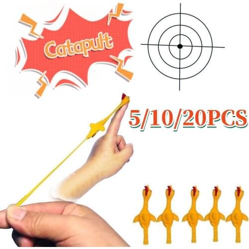 5/10/20 Children Can Stick Wall Slingshot Launch Catapult Turkey Boy Autism Fun Funny Game Finger Toy Girl Flying Decompression