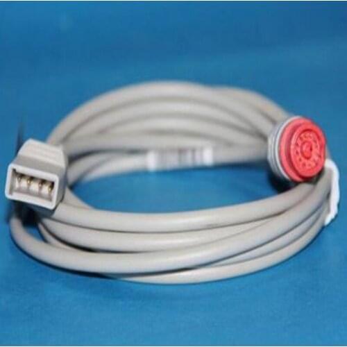 FREE SHIPPING 100% Compatible For Fukuda 12pin to Utah transducer IBP Adapter Cable IBP Cable TPU 3.6M Patient Monitor Cable