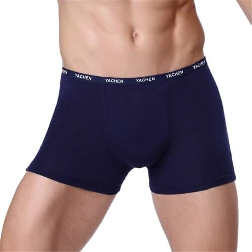 Brand Clothing Mens Underwear Boxer Cotton Casual Male Mens Short Masculina De Marca Man Underpants Solid Color