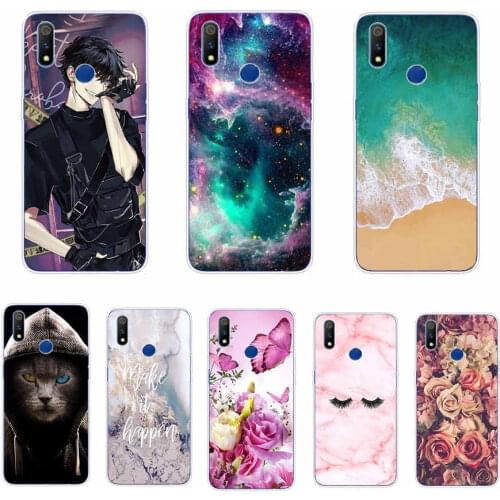 For Realme 3 Case Back Cover For OPPO Realme 3 Pro Phone Case For Realme3 3Pro Realme3Pro Bumper Soft Silicon TPU Painted Coque