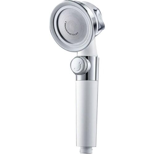 1 pc Pressurized Shower Head High Pressure Water Saving Perforated Free Bracket Hose Adjustable Bathroom Accessories Shower Set