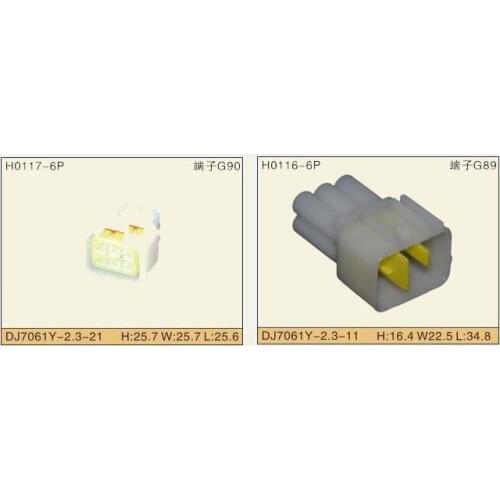 Furukawa 6 Pin/Way Male Waterproof Electrical Wire Connector Plug Auto Connectors FW-C-6M-B