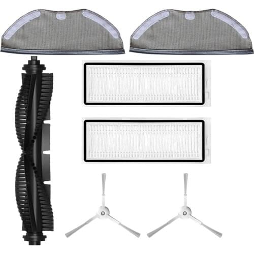 Central Roll Main Brush Side Brush HEPA Filter for Qihoo 360 S9 X90 Robotic Vacuum Cleaner Mop Cloth Rag Spare Parts Accessories