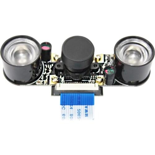 5MP OV5647 Camera 160 Degree Adjustable Focusing 1080P Infrared IR Night Vision for Raspberry 2 4 3B