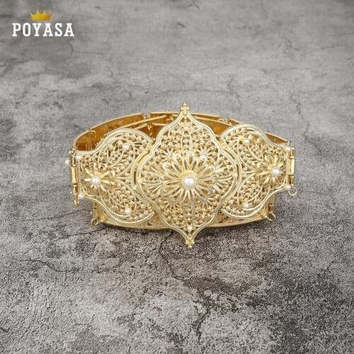 Caucasus Chic Caftan wedding gold and silver Metal belt for Luxury Gold Color Women Belt Chain Adjustable Length