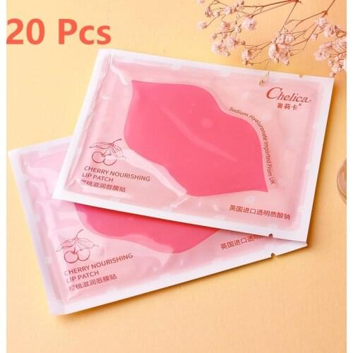 20 Pcs Collagen Lip Mask Patch Moisturizing Exfoliating Essential Lip Mask Nourishing Lips Cream Lip Skin Care Wholesale TSLM1
