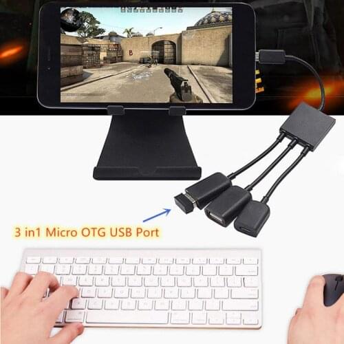 Micro OTG USB Port Game Mouse Keyboard Adapter Cable For Android Tablet For Samsung Tab 4,3,2 Note 4 S5 For Google Nexus HOT