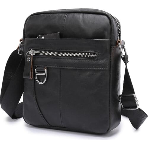 Tilorraine 2021 new genuine leather mens bag leisure bag cow leather shoulder messenger bag briefcase business bags small size