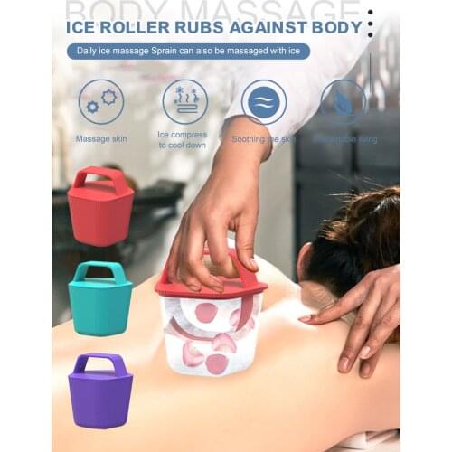 Cooling Ice Massage Cups Cold Massage Roller For Sprains Strains Cold Therapy For Muscle Spasms Muscle Whole Body
