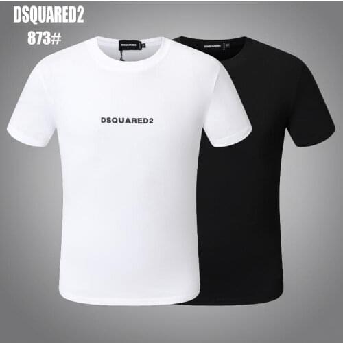 Genuine Dsquared2-oversized cotton T-shirt, designer custom style, new arrival 873