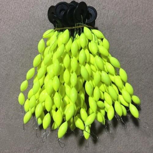 30Pcs/5packs Fishing Float 6 In 1 String Type Seven star Float Foam Space Bean Fishing Line Stopper Buoys Tackle Accessories