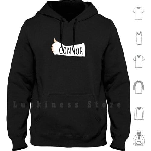 Connor Signed Dear Evan Hansen Arm Cast Hoodie Long Sleeve Dear Evan Hansen Deh Connor Murphy Evan Hansen Arm Cast