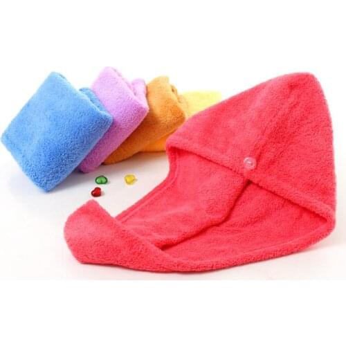 Shower Caps For Magic Quick Dry Hair Microfiber Towel Drying Turban Wrap Hat Caps Spa Bathing Caps SN2823
