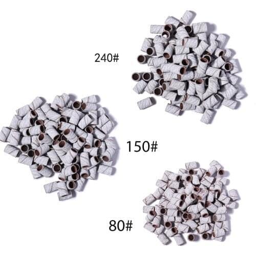 80#150#240# Machine Nail Drill Bits Zebra Sanding Bands Foot Care Polishing Manicure Gel Polish Remover Replacement Tools Cutter