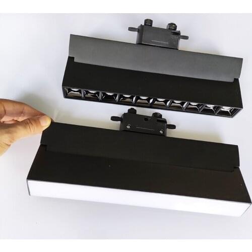 Dimmable 20W LED Spotlight 2 Wires LED Track Light Recessed Ceiling Lamp Floodlight White Black Body Shop Stores Indoor Lighting