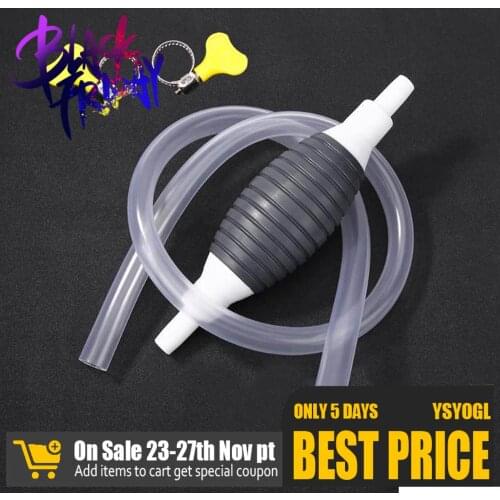 Universal Manual Fuel Pump with 2/3/4 meters PVC pipe clamps Water oil liquids Transfer Pump Car Petrol Diesel Hand Primer Bulb