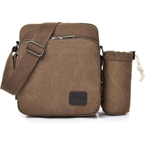 High Quality Shoulder Bag Retro Canvas Mens Bag Men Leisure Multi-functional Fashion Mens Crossbody Bag