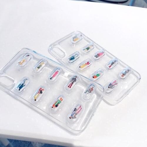 Funny 3D Chill Pills Cover Case For iPhone 12 mini 11 Pro XR XS Max Cartoon Character Soft Phone Cases for iphone X 8 7 Plus