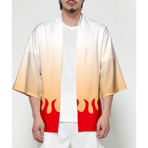 Women Men Cool Casual Top Coat Anime Kimono Demon Slayer Kimetsu no Yaiba new design Japan Kimono Haori Yukata Cosplay Costume