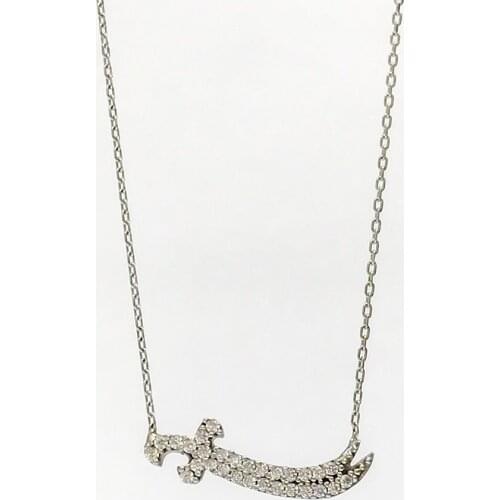 Zulfiqar Kýlýnç Stone Silver Necklace