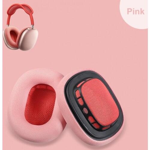 1 Pair Leather Replacement Earpads for Apple/ AirPods Max Earphone Sleeve Wireless Noise Reduction Headset Protective Earmuffs