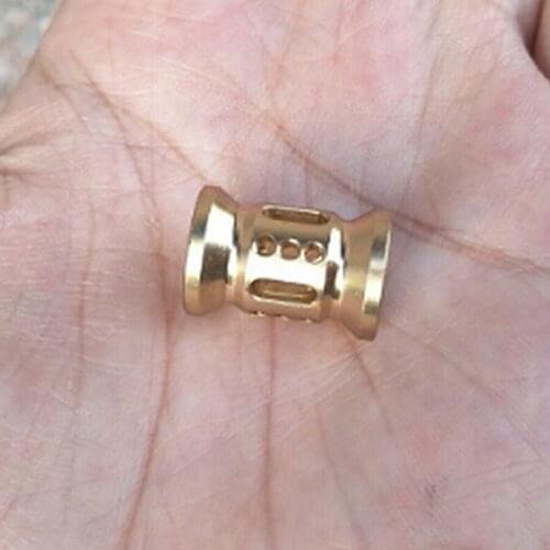 10PCS High quality Brass Umbrella Knife Beads Pendant Outdoor Parachute Cord Gadget EDC Multi Tools for Camping FW154