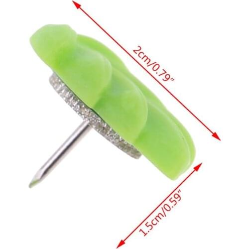 20pcs/set Plastic+Metal Thumbtacks Map Pin Pushpin Cork Board For Art Photo Mess K3KB