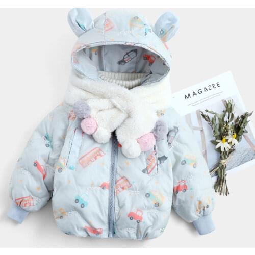 Childrens down jacket girl baby boys girls light white duck down winter cotton jacket new clothing