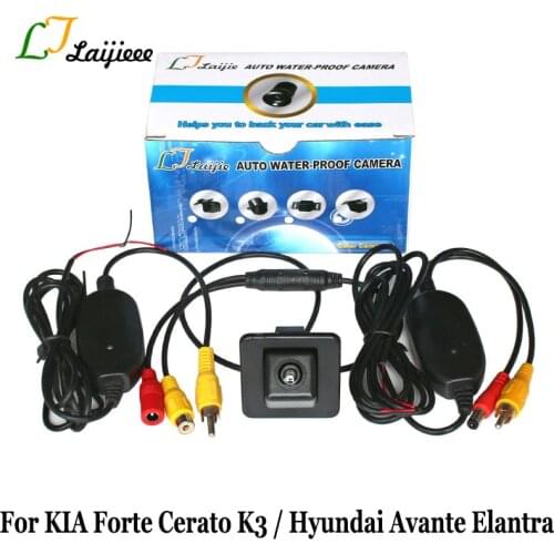 For KIA Forte K3 K3S Cerato YD 2012~2018 Hyundai Avante Elantra MD 2010~2016 2.4G Wireless Car HD Rear View Reversing Camera
