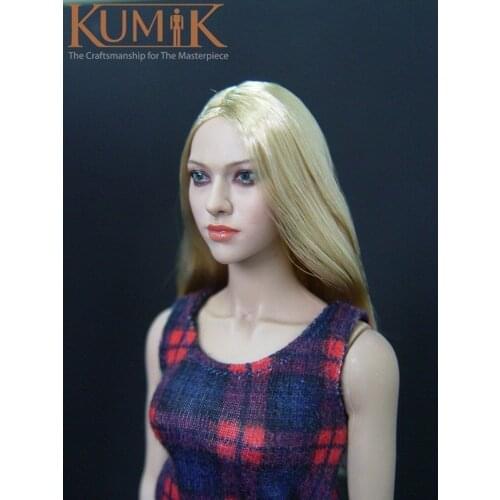 1:6 scale headplay figure head model female girl woman KM-048 hair Amanda Seyfried 12" action figure collection doll toys gift