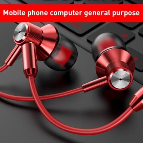 Dual Wheat Metal Gaming Headsets Gamer Headphones In-ear Earphone Remote 3.5mm Jack Wired Headset With Mic For Smart Phones