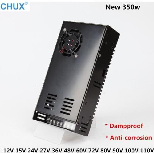 CHUX 350w 12v 15v 24v 27v 36v 48v 60v dc Power Supply 72v 80v 90v 100v 110v ac voltage regulator 220v LED Power Supplies