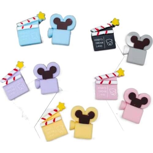 Resin Cartoon Projector Board Beater Flatback Cabochon Scrapbooking DIY Jewelry Craft Decoration Accessories Phoebe Decor