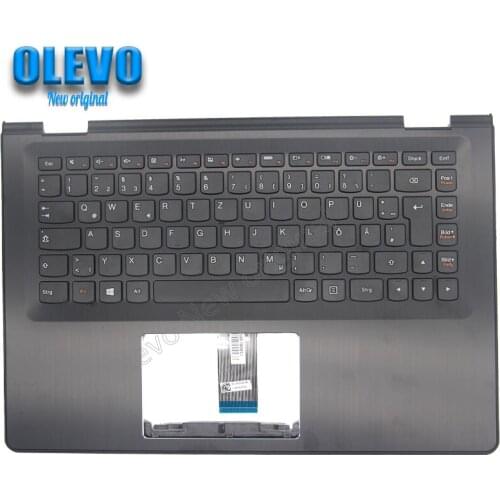 New/orig Palmrest Upper Case German Keyboard for Lenovo Ideapad Yoga 500-14IBD ISK IHW Flex 3-1470 Laptop C Cover 5CB0J34003