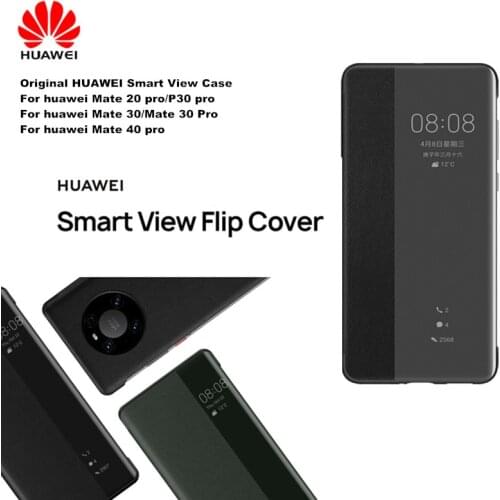 Original Huawei Smart View Cover Phone Protection Cover For Mate 30/30 Pro/Mate 40/40 pro/Mate 40 pro plus Flip case Auto Sleep