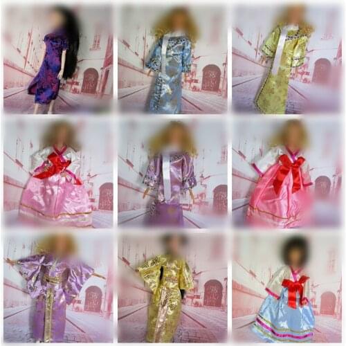 30cm Doll Dress Fashion Clothes handmade outfit For Barbie Doll Accessories Baby Toys Best Girl' Gift