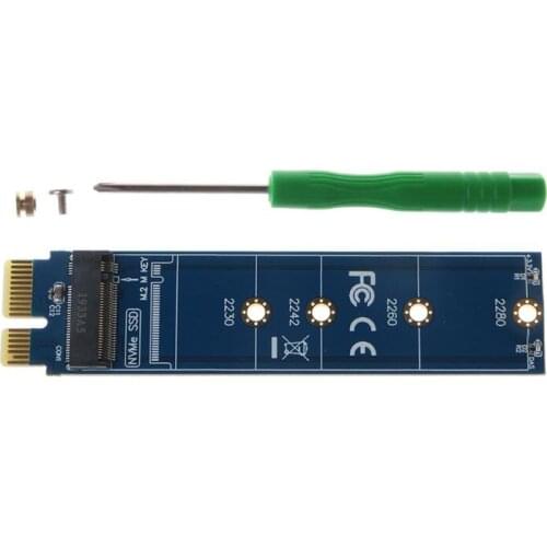 Full Speed PCIE to M2 Adapter NVMe SSD M2 PCIE X1 Raiser PCI-E PCI Express M Key Connector Supports 2230 2242 2260 2280 M.2 SSD
