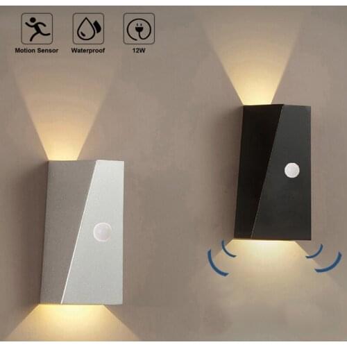 Simple Outdoor Waterproof Led Wall Lamp Hotel Corridor Living Room Bedroom Bedside Creative Induction Wall Lamp