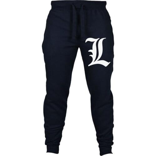 Japan anime Death Note L Logo cotton pants sport casual trousers cosplay gift Sport Pants Tracksuit Cosplay Costumes