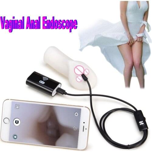 Intelligent Anal Vagina Voyeur Camera Snoopers Peeping Waterproof Inspection Borescope Novelty Sex Toys For IOS/Android/Window
