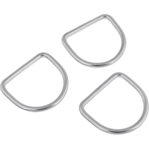 3Pcs Universal Scuba Diving Dive Weight Belt Keeper Attachment & Bent D Ring