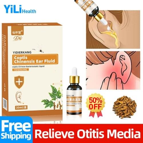 Ear Drops Acute Otitis Media Ears Canal Infection Tinnitus Sore Coptis Chinensis Herbal Treatment Earwax Cerumen Removal