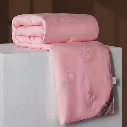 Highly Quality Silk Comforter 100% Silk Filled Mulberry Quilts Silkworm Elements100% Combed Cotton Jacquard Blankets 4 Seasons