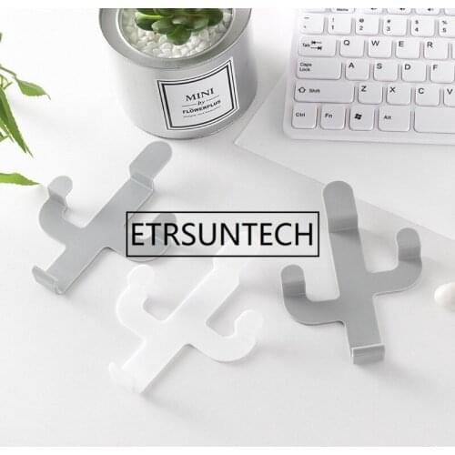 100Pcs Wall Hooks Storage Holder Hooks Hanging Door Clothes Towel Handbag Stick Multi-function Plastic Hooks Kitchen