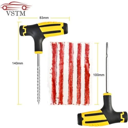 2021 The Newest Car Tire Repair Tool Tire Repair Kit Studding Tool Set Auto Bike Tubeless Tire Tyre Puncture Plug Garage Tools
