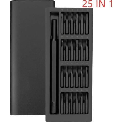 25 In 1 Aluminium Alloy Screwdriver Kit 24 Precision Magnetic Batch Heads DIY Screw Driver Set Daily Use For Smart Home Kit