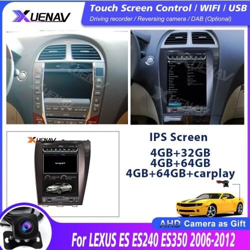 2din android car multimedia player For LEXUS ES ES240 ES350 2006-2012 car auto radio autoradio GPS navigation MP4 DVD player