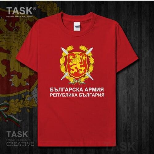 Army Republic of Bulgaria Bulgarian BG country clothes Short sleeve new Tops t shirt mens Military Tactical Fashion summer 01