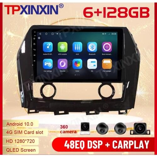 2 Din Carplay Android Radio Receiver Multimedia Stereo For Nissan Cima 2016 2017 GPS Navigation Audio IPS Video Player Head Unit